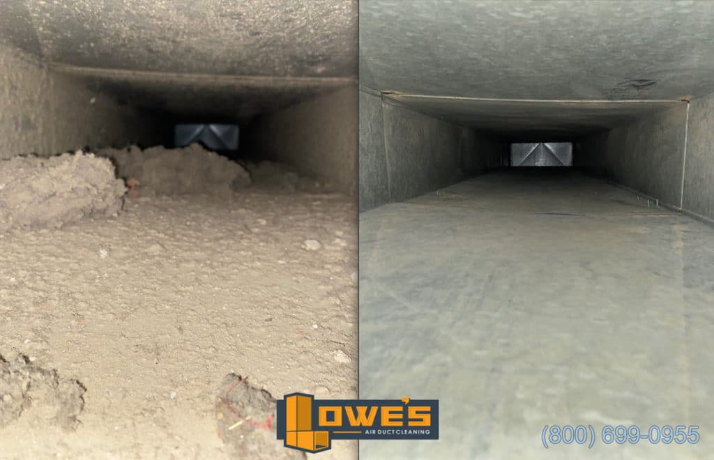 Cleaning Dust out of Air Ducts