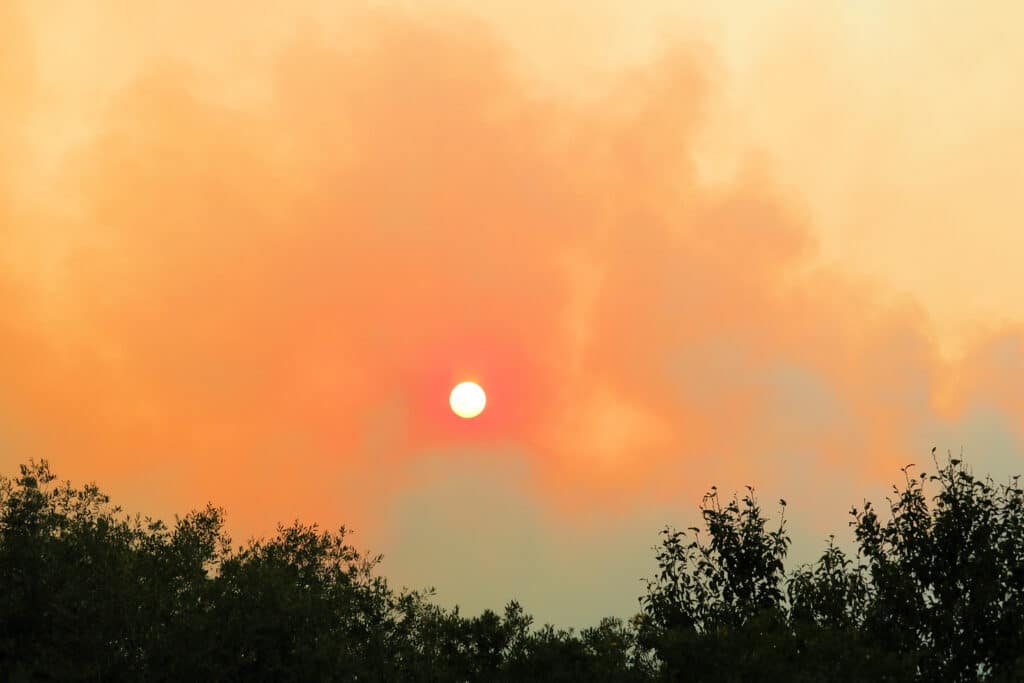 Wildfires affect indoor air quality